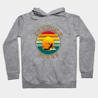 Surfing Vibes – retro  - kite surfer Hoodie